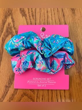 Lilly Pulitzer Take Me to the Sea & Walking On Sunshine Scrunchie Set